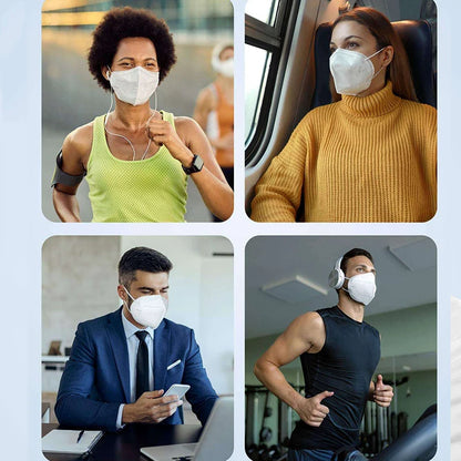 KN95 Masks Adults Mascarillas 5 Layers Filter Homologada Face Masks Protective Mouth Mask FFP2 MASK Respirator Masque