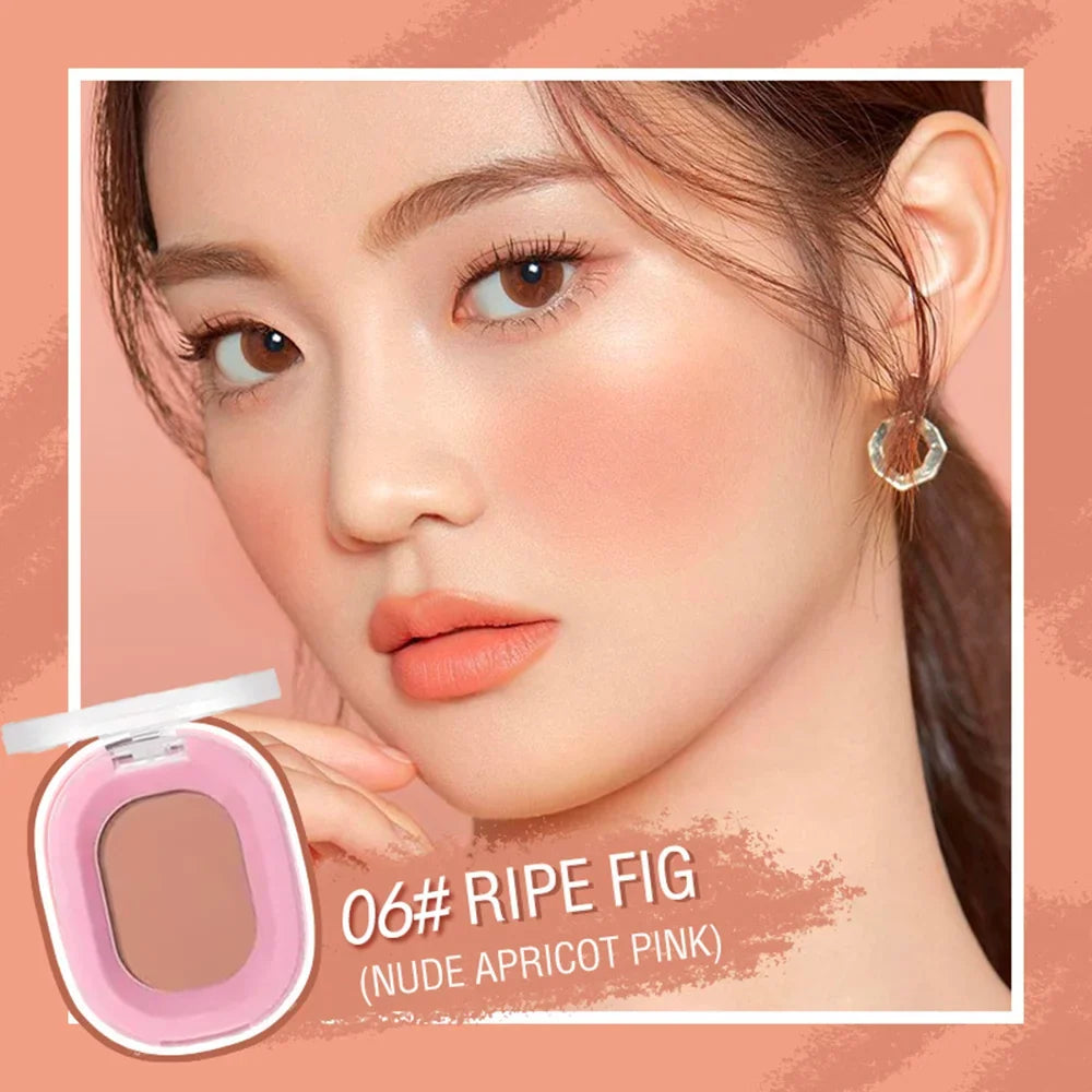 Blushimmer Monochrome Matte Blush Powder in Natural Nude with waterproof, long-lasting formula and easy application for cheeks.