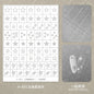 Kaniu Transparent Hollow French Nail Stickers Snowflake Starry Design Nail Art Decal Self-Adhesive Manicure Stencil Template