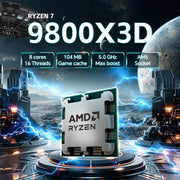 AMD Ryzen 7 9800X3D 8-Core 16-Thread NEW 4.7GHz L3=96M 120W Processor DDR5 Socket AM5 4NM R7 9800X3D but No Fan