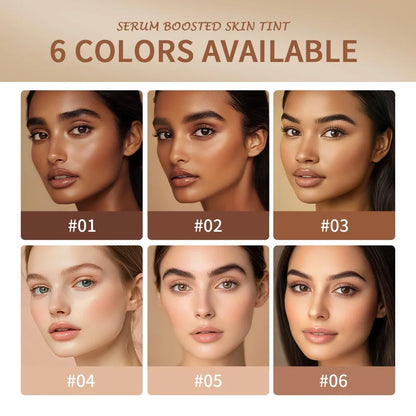 Blushimmer Balm Serum Stick Foundation with silky texture, moisturizing coverage, and skin-plumping finish in a travel-friendly makeup stick