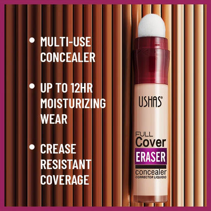 Blushimmer sponge head concealer for dark circles, freckles, acne, and blemishes in a long-lasting, moisturizing liquid foundation.