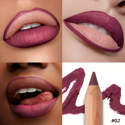 Blushimmer Pudaier Lip Contour 2.0 matte lip liner with sharpener, easy to color, long-lasting for a flawless finish, shown sharpened and ready.