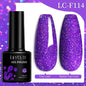 Colorful LILYCUTE 7ML gel nail polish bottles from Blushimmer in various shades, showcasing long-lasting semi-permanent UV gel nail art.