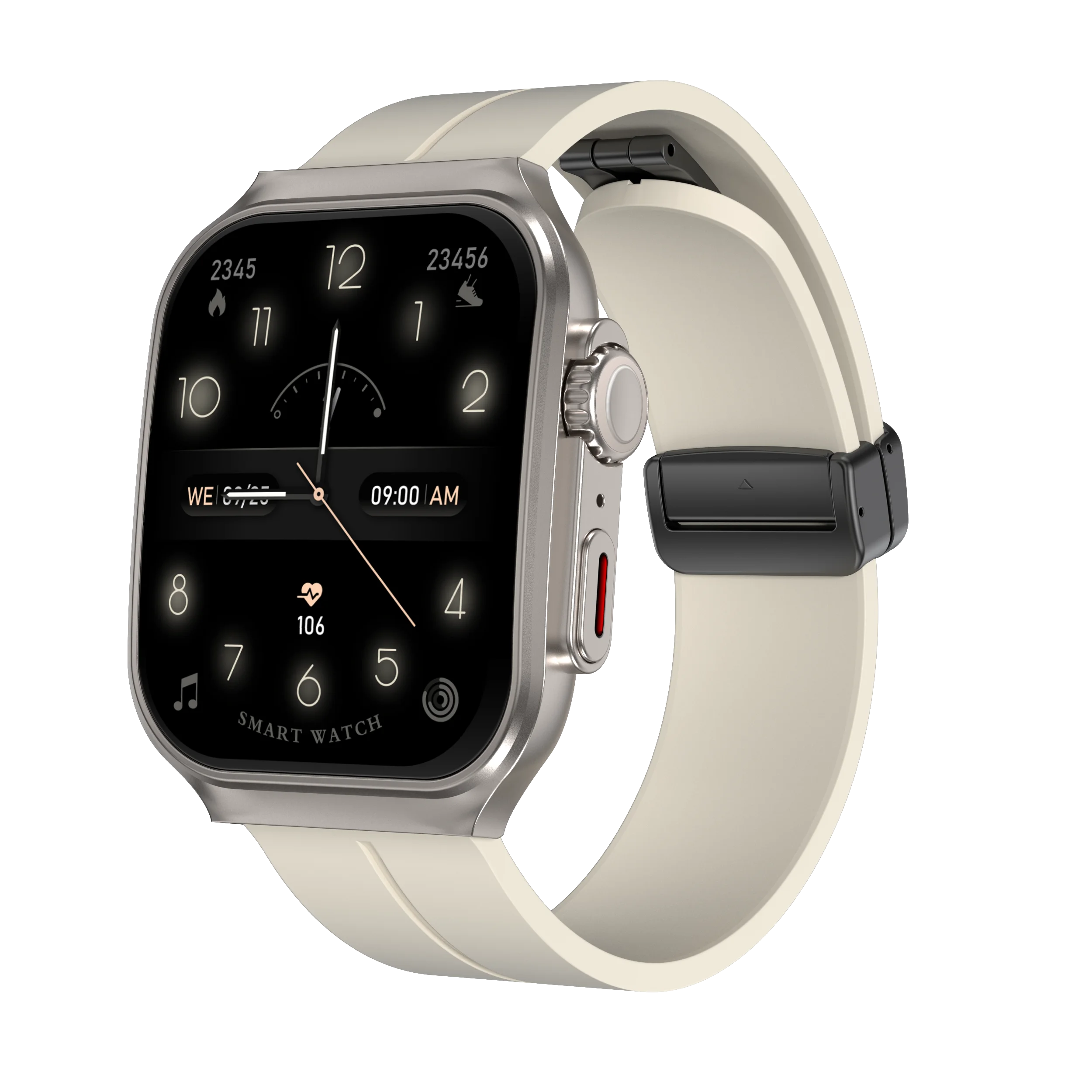 Smart Watch 2.01" Curved AMOLED Screen 3D Flexible Design 120+ Sports Modes Long Battery Life Watch for Daily & Sports Use
