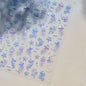 5D Deep Sea Fish Nail Art Stickers Shimmery Bubble Colorful Marine Life Nail Decals Summer Ocean Self Adhesive Manicure Decal