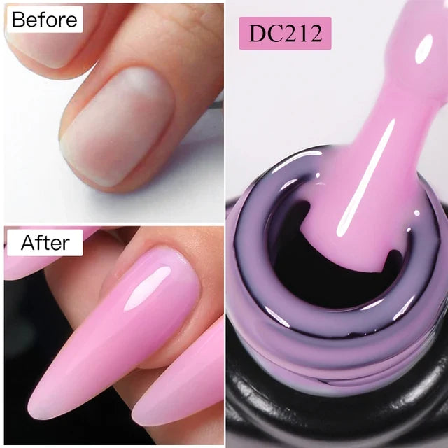 Blushimmer MTSSII 7ml transparent nude pink red gel nail polish for quick extension and building nail art.