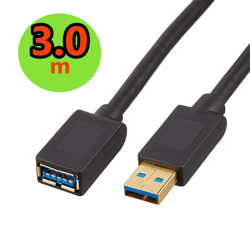 USB 3.0 Extension cable Short Super Speed USB 3.0 cord Extension USB 3.0 A male to A female 0.3M up to 5Gbps for Macs Windows