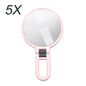 Blushimmer 2x to 15x magnifying pocket makeup mirror with folding design, compact for women’s table or on-the-go use.