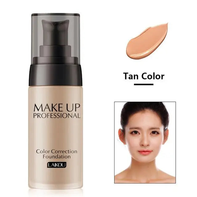 Blushimmer LAIKOU makeup base with liquid foundation, BB cream, concealer, moisturizer, oil-control, and waterproof formula in 40g bottle