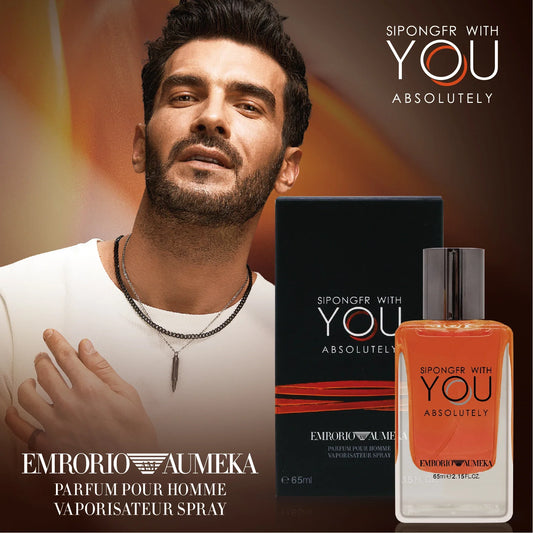 AUMEKA luxury men's perfume spray in 65ml bottle, featuring woody scent, original Arabes parfum, perfect for gift, by Blushimmer.