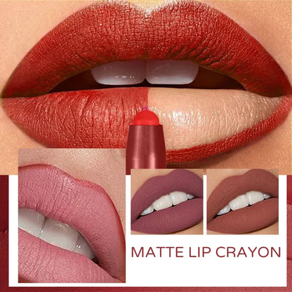 Blushimmer waterproof matte lip liner contours lips with a soft, blendable texture for long-lasting, precise lip definition.