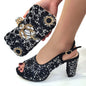 Elegant women's shoes and matching bags set by EdleessFashion, featuring stylish footwear and coordinated accessories.