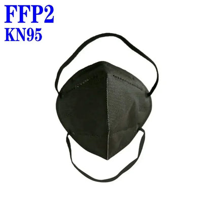 FFP2 KN95 Mask headband Mascarillas CE Black White 5 Layers Face Mask KN95 Filter Respirator mouth Mask Adults filter