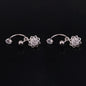 1 Pair Stainless Steel Mini CZ Drop Earring Women Moon Flower Tragus Cartilage Helix Hoop Conch Rook Daith Lobe Piercing Jewelry