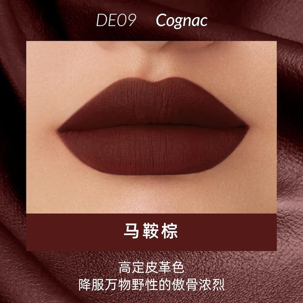 Blushimmer Kaleidos Lipstick Lip Cream in matte velvet nude with waterproof, long-lasting lip stain and gloss finish.