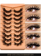 Fluffy 3D mink cat eyelashes by Blushimmer, natural-looking false lashes for daily wear, parties, and weddings, lightweight and reusable.