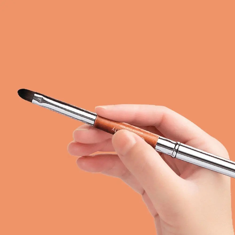 Beauty Lady Lip Gloss Brush Makeup Brush Metal Handle with Protect Cap Cosmetic Brush Lipstick Brush Concealer Brush Lip Brush