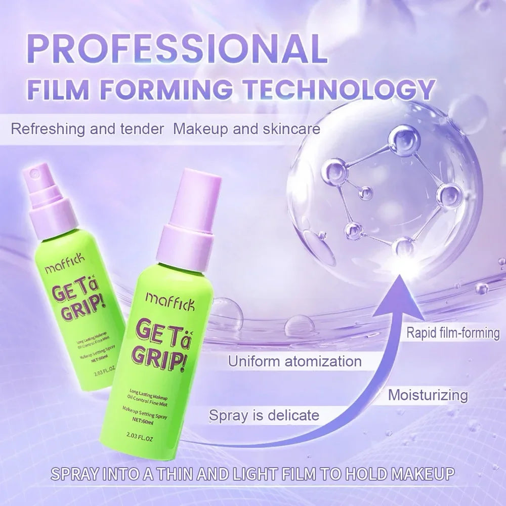 Blushimmer cooling makeup setting spray in 60ml bottle, hydrating, oil-control, waterproof, unisex for all skin types.