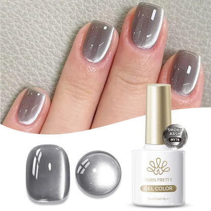 Born Pretty 117 Colors Cat Magnetic Gel Nail Polish bottle, semi-permanent varnish for stunning gel manicures, 10ml size.