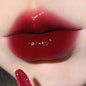 Blushimmer HERORANGE HR567 transparent ice velvet lip glaze and matte lipstick in sleek packaging, showcasing glossy and matte finishes.