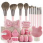 Blushimmer 33-piece makeup sponge set with large and small beauty blenders for flawless makeup application and removal