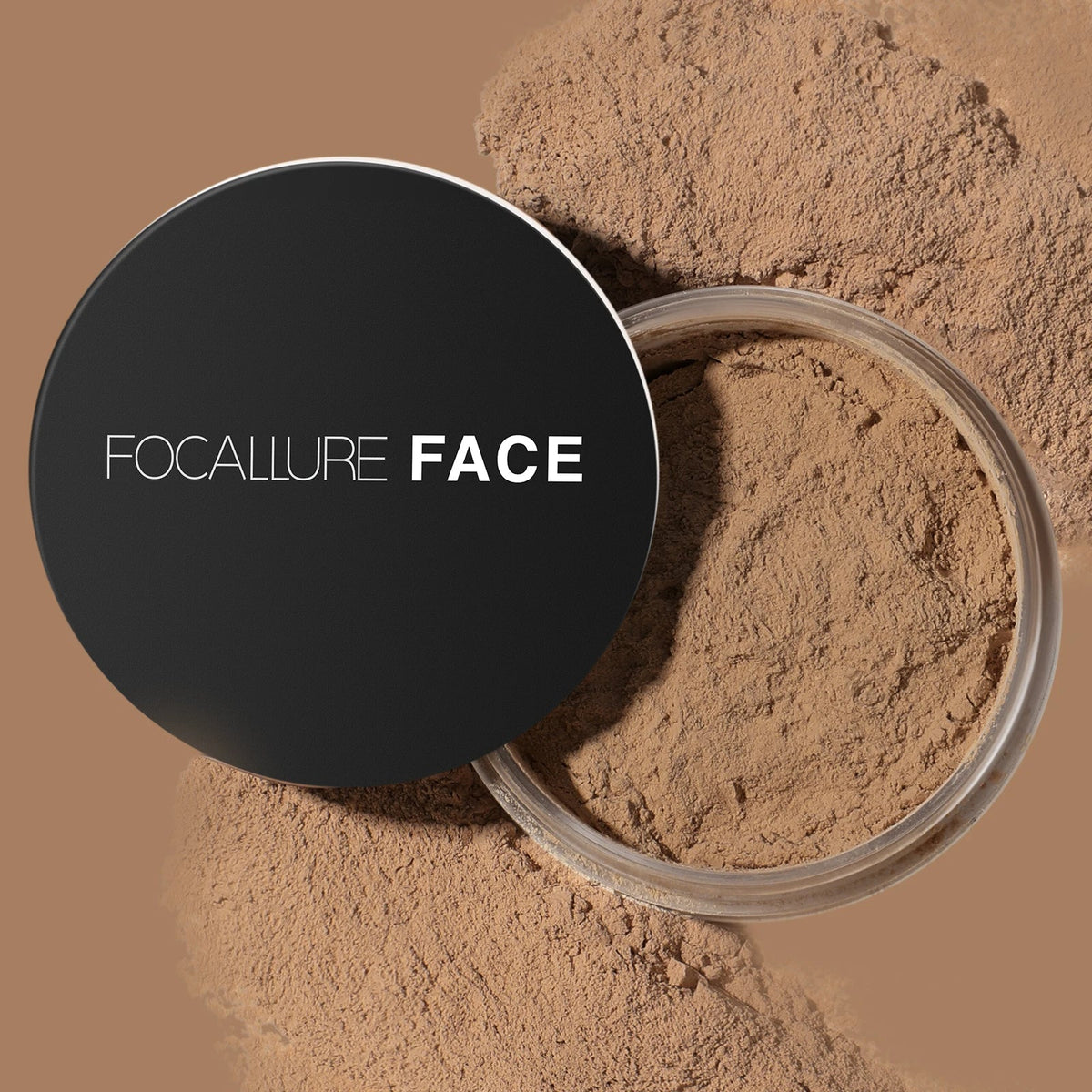 Blushimmer Focallure Invisible Finish Loose Setting Powder in translucent shade, soft face makeup powder for oil control and a natural look.