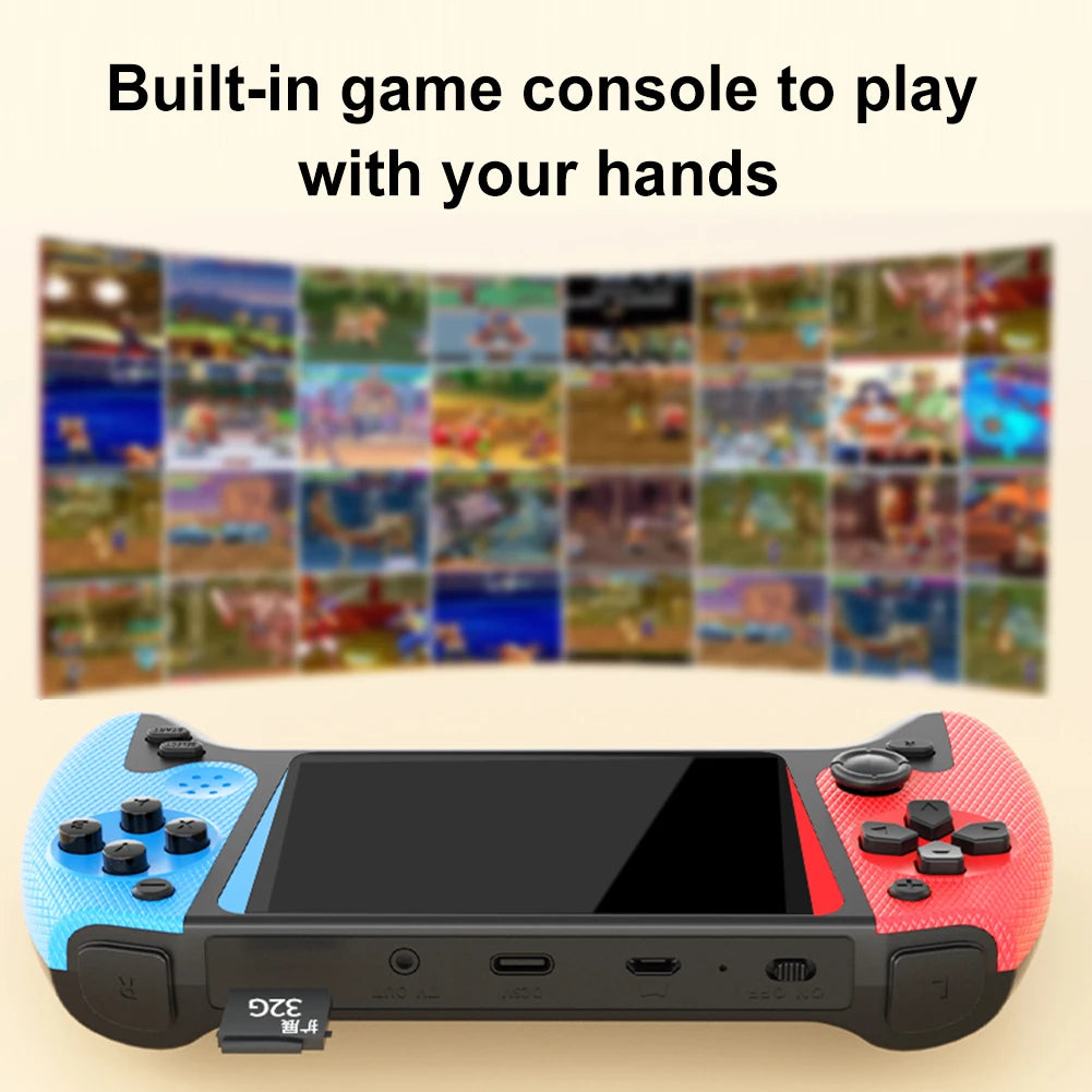 Portable Game Console 3.5inch LCD Screen Built-in 500 Games Nostalgic Game Console 1200mAh Video Game Console for Single Player