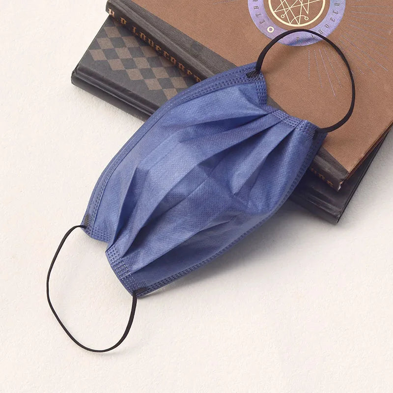 200Pcs Thickened Bean Paste Powder 4-Layer Disposable Face Masks - 200/100/50/10 Pieces with Elastic Band and Adjustable Nose Clip, Suitable for Parties, Travel, Outdoor Activities, Casual Wearers, Fashion Enthusiasts,