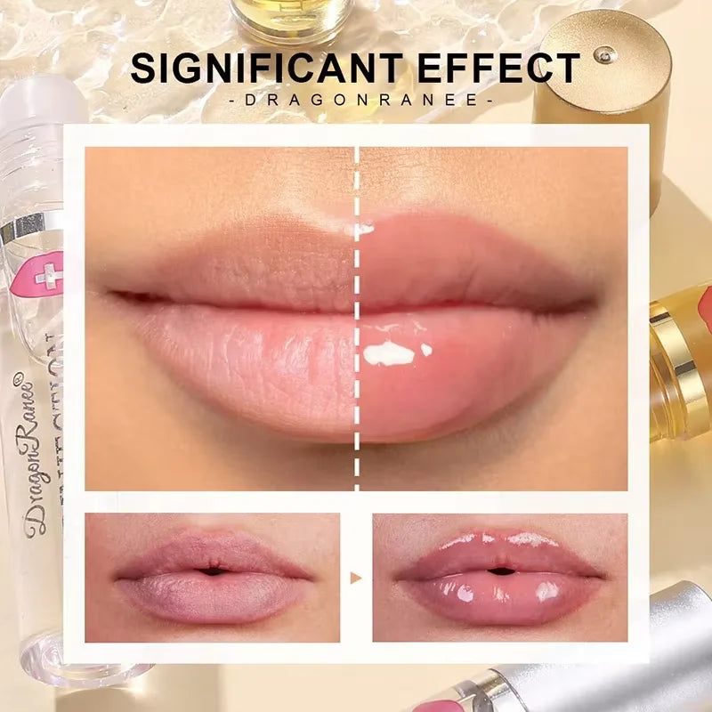 Blushimmer lip plumper oil and gloss with moisturizing, anti-wrinkle serum for enhanced, sexy, full-looking lips.