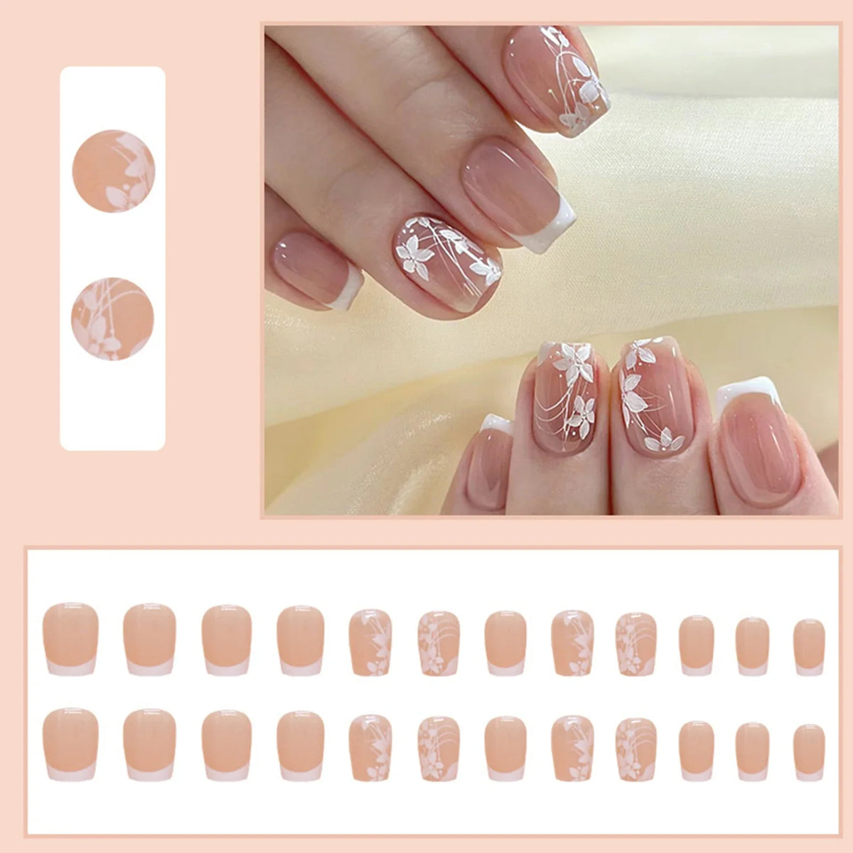 Set of 24 Y2K star and moon design press-on nails by Blushimmer, featuring black gradient, mid-length coffin shape, full cover false nails.