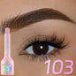 Blushimmer 3D dye eyebrow pencil in black, brown, and natural shades with brush, waterproof and smudge-proof for natural eyebrow enhancement.