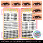Blushimmer GROINNEYA eyelash clusters with 320 natural volume lashes on a tray, perfect for extension and cluster lash styles.