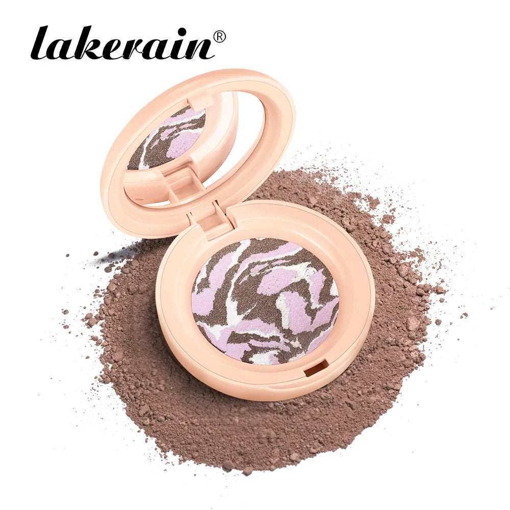 Blushimmer matte baked color correcting foundation bronzer pressed powder compact with long-lasting oil control setting powder