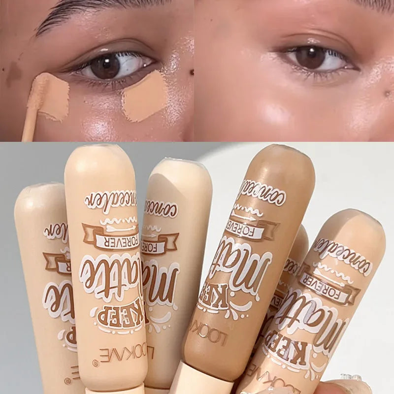 Blushimmer waterproof matte liquid concealer cream for acne and dark circles, with moisturizing, face contouring, and foundation benefits.