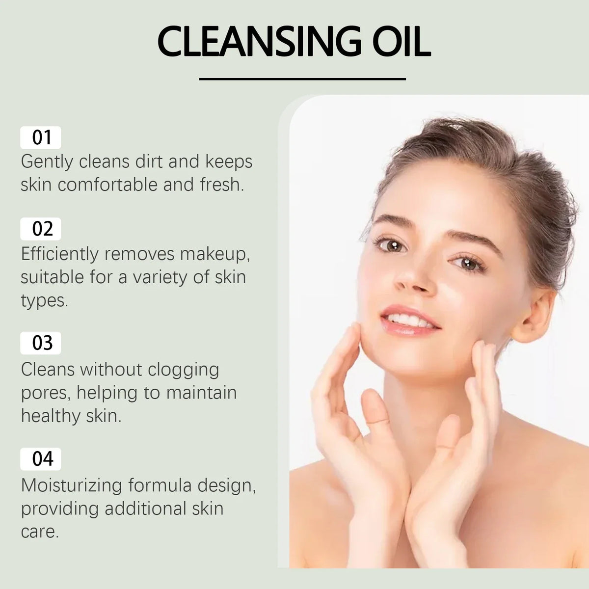 Blushimmer HOYGI Mugwort Cleansing Oil bottle with pump, 100ml, showing the product label and clear liquid inside.