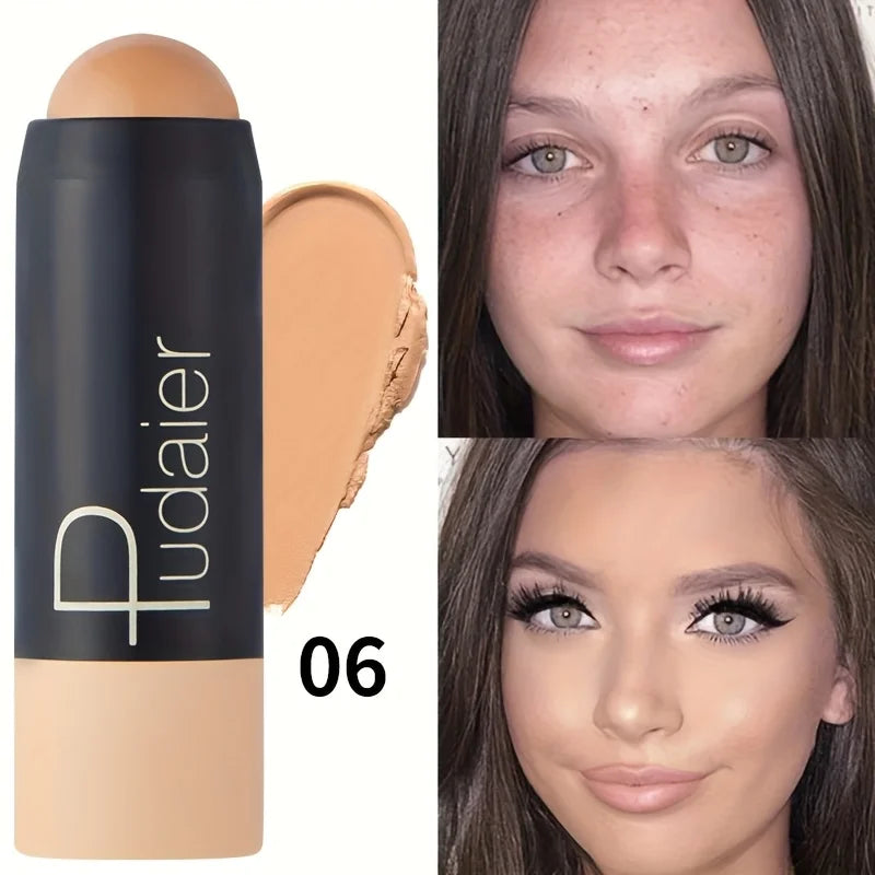 Blushimmer waterproof foundation and concealer stick, long-lasting and sweatproof, with natural finish for even skin coverage