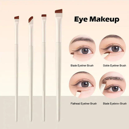 Blushimmer eye makeup brush set for beginners with professional brushes, including detail, eyebrow, crease, and shader brushes.