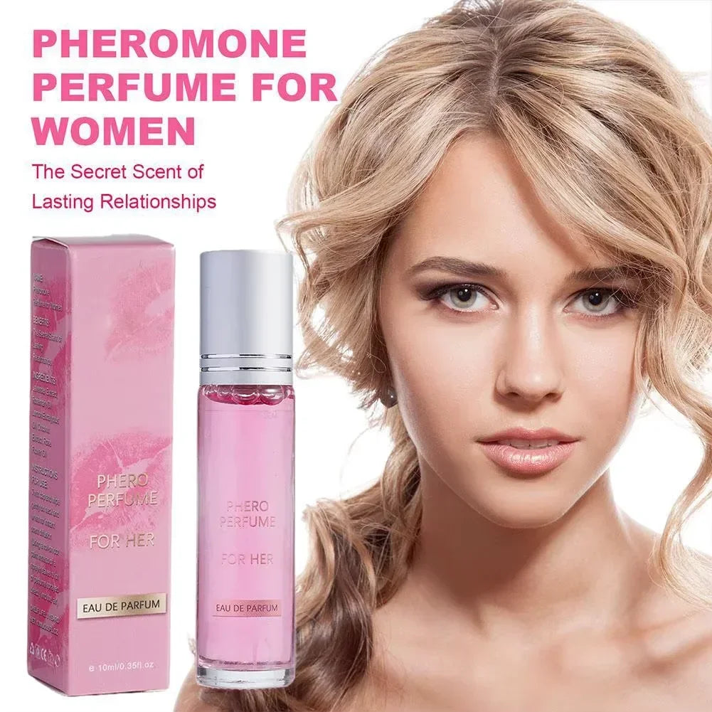 Blushimmer Flirting Perfume Oil for women, long-lasting sexually stimulating fragrance with pheromones and seductive scent.