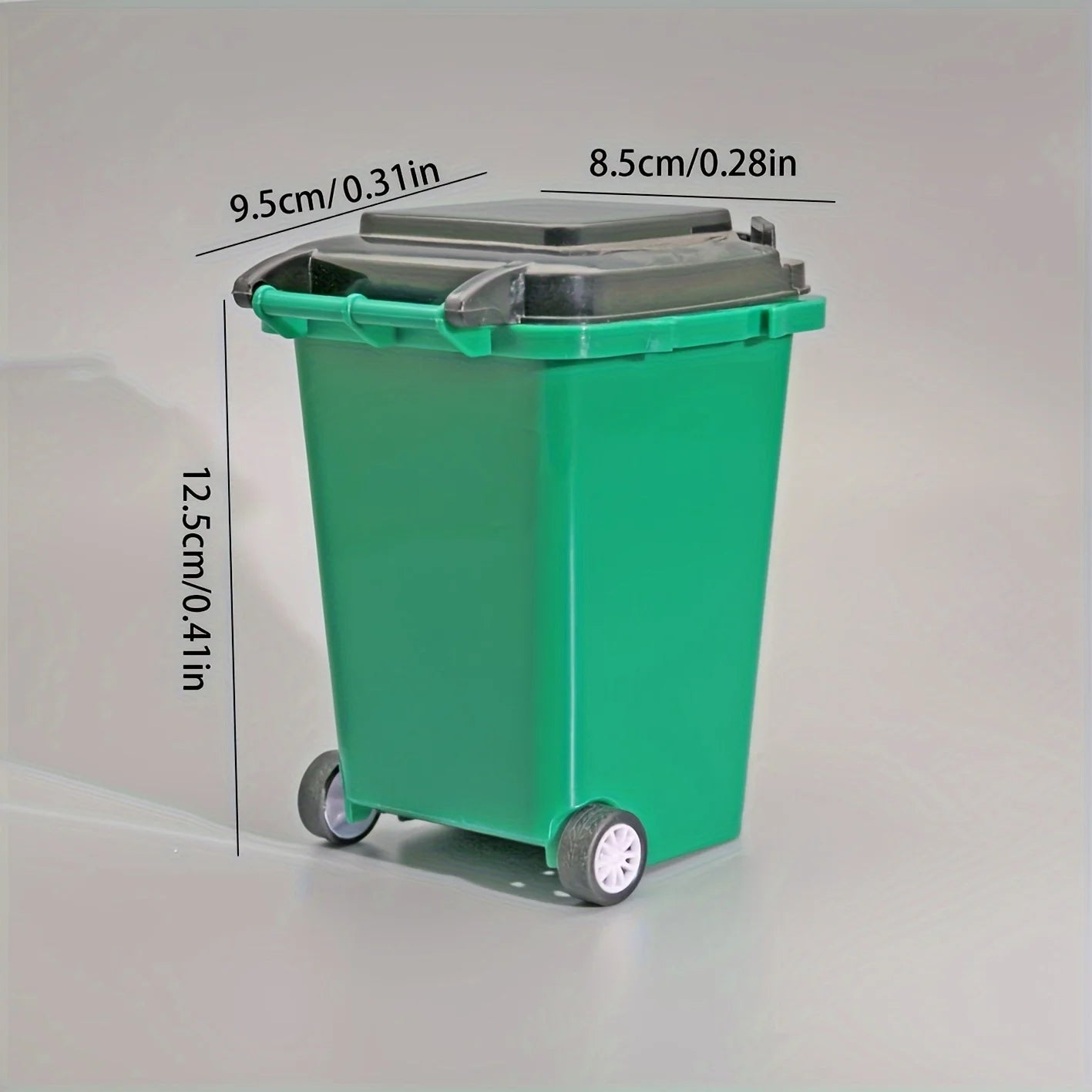 1pc Portable Mini Office Desk Trash Bin Pen Holder - Office Supplies Storage
