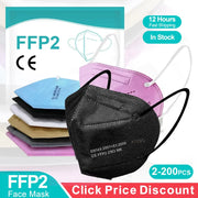 Face Mask Filter 5Layers Adult kn95 Mascarillas Quirurgicas Homologadas Reusable FFP2 Face Mask FFP2 Face Masks Masques CE KN95