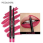 Blushimmer waterproof matte lipliner pencil in red, with contour tint and moisturising formula for long-lasting lipstick application.