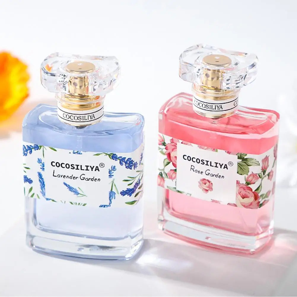 Cocosiliya women’s floral perfume by Blushimmer with osmanthus, rose, lavender, and gardenia, showcasing a light, fresh Eau De Parfum.