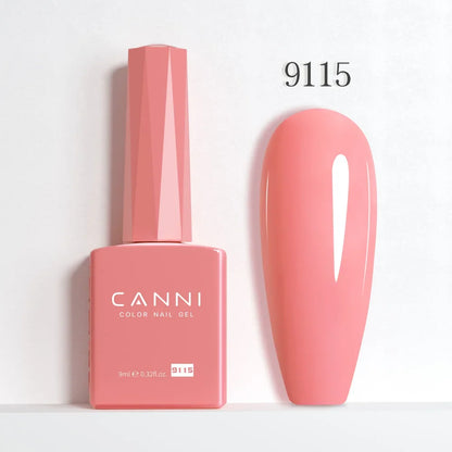 Blushimmer CANNI Hema Free Nail Gel Polish Fall Collection with semi-permanent diamond long wear top coat in red and nude jelly shades