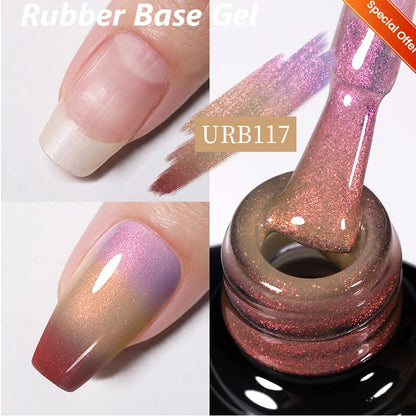 Blushimmer UR Sugar 15ml jelly milky white translucent gel polish for semi-permanent UV nail art and soak-off gel varnish.