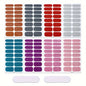 Gradient Cat Eye Style Nail Art Stickers, 16-Piece Set Self-Adhesive Waterproof Glitter False Nail Decals