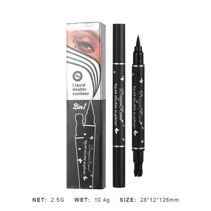 Blushimmer Dragon Ranee Double Head Star Seal Eyeliner in heart plum, waterproof and non-smudging with embellished eye tail design
