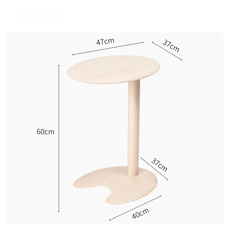 MOMO Solid Wood Side Table Small Coffee Table Bedside Sofa Side Mini Small Creative Balcony Bedroom Simple Design Corner Table