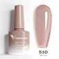 Venalisa Blushimmer glitter gel polish in pink nude, full coverage UV and LED soak-off nail gel with holographic sparkle.
