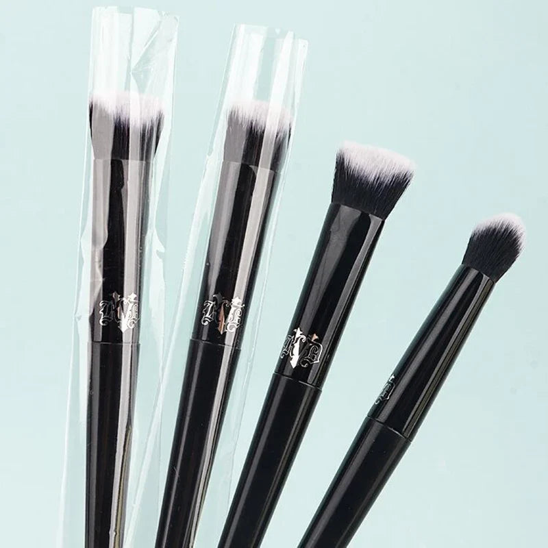 Blushimmer concealer makeup brush with soft fiber hair, black handle, ideal for powder, blush, eyeshadow, and foundation application.